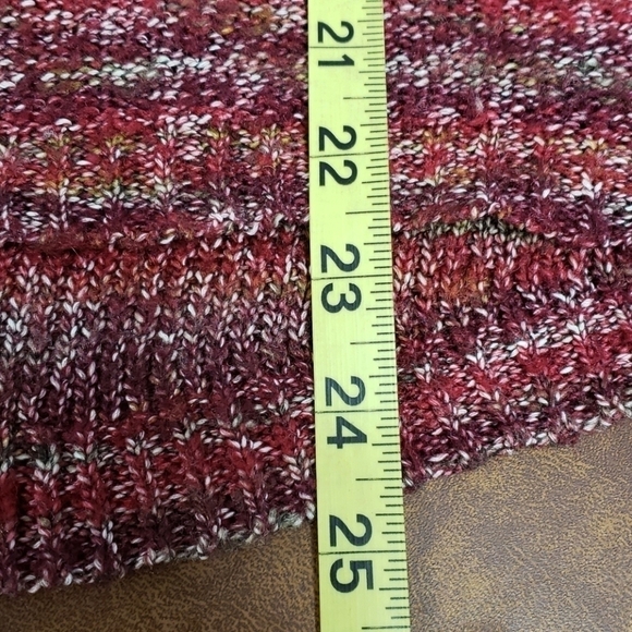 JILLIAN Nicole Delicate Sweater S Red & Tan EUC - Picture 8 of 12